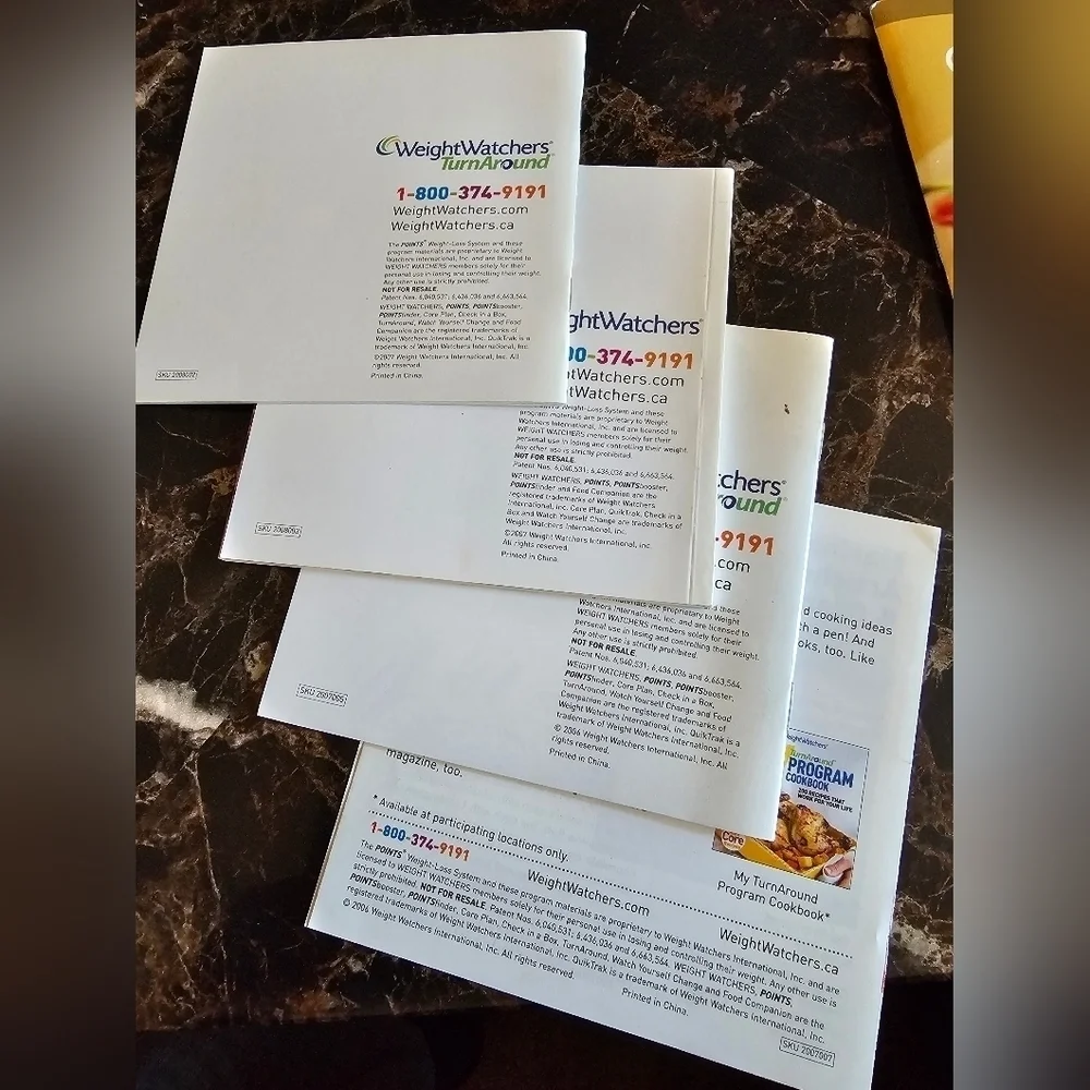 Weight Watchers Cook Smart Guides 2, 3, 5, And 7